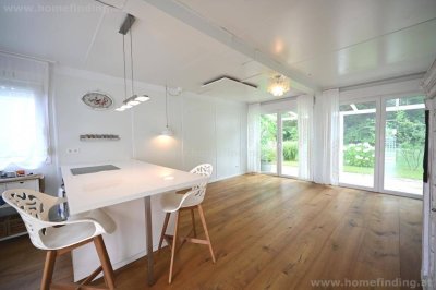 Wohnen am See: modernes Haus am Römersee, erste Reihe - PACHTGRUND