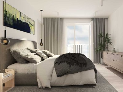 Helle 3-Zimmer-Wohnung mit Blick auf den Klostergarten