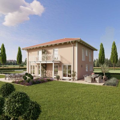 Doppelhaus mit mediterranem Charme