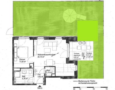 Perfekt geschnittene & Neuwertige 2-Zimmer-Gartenwohnung im beliebten Tarpenbeker Ufer  - UKE-Nähe