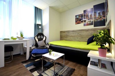 Smarte 1-Zimmer-Wohnung, klein, aber komplett ausgestattet zum Wohlfühlen, Innenstadt Offenbach