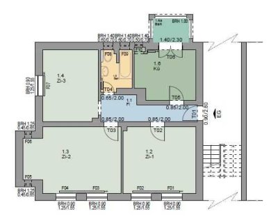 Schöne 3-Zimmer-Wohnung in Flensburg, Swinemünder Str. 8 EG links