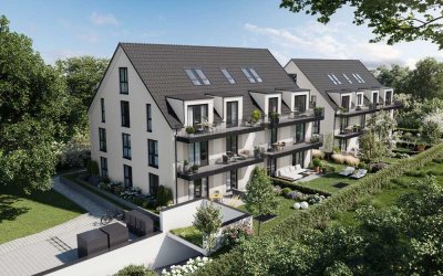 **Erstbezug**Steppach-NEUE MITTE // Familienfreundliche 4 ZKB Neubauwohnung mit 2 Bädern / HWR / TG