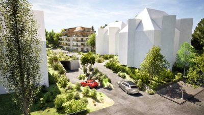 Komfortable 2-Zimmer-Terrassenwohnung im KfW-55-Neubau in Seenähe