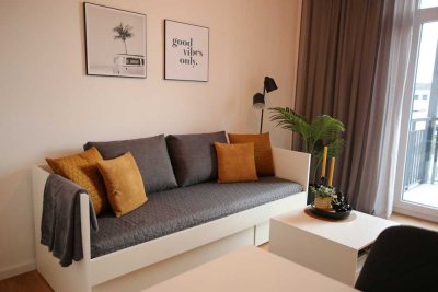Frisch sanierte 1- Zimmer Wohnung in optimaler Lage - möbliert