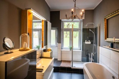 *RESERVIERT*Stilvoll sanierte Altbauwohnung mit 2 Balkonen und Einbauwohnküche in Frankfurt-Bornheim