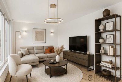 Maisonette-Wohnung mit Balkon und TG-Platz in ruhigem 6-Parteienhaus