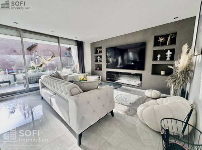 Kernsanierte 3-Zi-Wohnung mit Terrasse, Garage & Einbauküche in Toplage