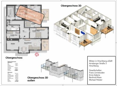 Hochwertige und geräumige 3-Zimmer Wohnung mit 113 m² im Zentrum von Warstein-Hirschberg