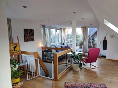 Über den Dächern des Pauliviertels – 3,5 Zimmer Maisonettewohnung mit Dachterrasse