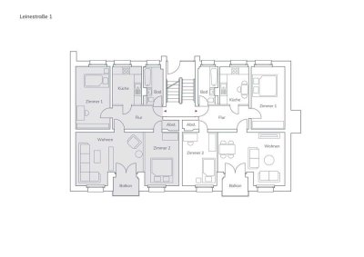 Helle 3 Zimmer Wohnung mit Balkon