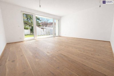 *Frühjahrs-Aktion* Erstbezug mit Terrasse und Eigengarten: Moderne 2-Zimmer-Neubauwohnung mit privater Grünfläche im Herzen von Traiskirchen