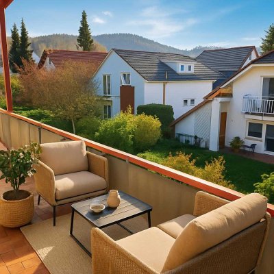 Charmant mit Melibokusblick...