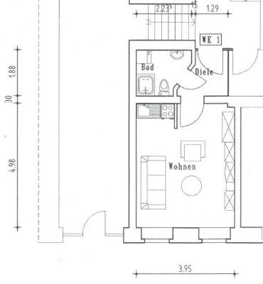 1 - Zimmer Studentenwohnung