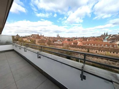 3-Zimmer DG-Wohnung mit traumhaften Ausblick über die Nbg. Altstadt, Prov.frei