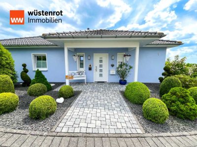 Gartenparadies mit Urlaubsflair – barrierefreier Bungalow mit Stil in Müllenbach