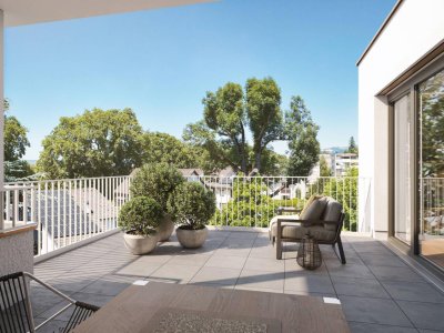 3-Zimmer-Dachgeschosswohnung mit Penthouse-Charakter | Top 22