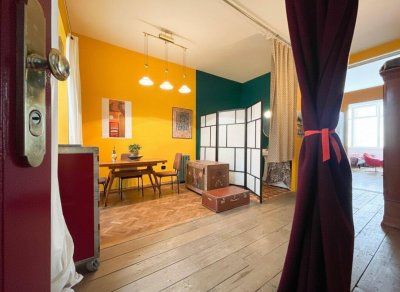 Altbauwohnung mit Atelier/Lager – 51 m² Gesamtnutzfläche – Stuwerviertel | Nähe U2 "Messe-Prater"