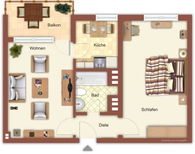 Charmante 2-Zimmer-Etagenwohnung in Mönchengladbach – ideal für kleine Haushalte