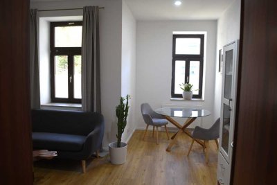 Modernisierte 2-Raum-Wohnung (ca. 60 m²) in Löbtau-Süd – möbliert, mit EBK, Internet & Smart-Home