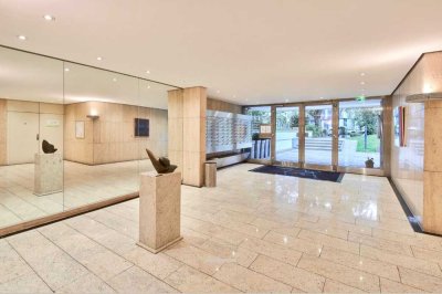 Stilvolles 2 Zi. Whg. im Orion Haus Golzheim – Weitblick über Düsseldorf