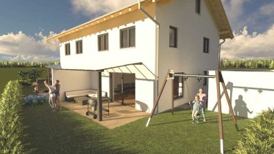 I. I. TEAM: Neubau-DHH schlüsselfertig, KFW 40-Haus, hochwertige Ausstattung, naturnahe Lage!