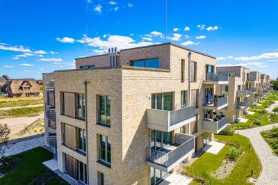 3-Zi- Whg. im 2 OG mit Dünenblick! 105 m²,  Aufzug, Gäste-WC, Balkon, EBK, wertige Ausst., TG Stpl.