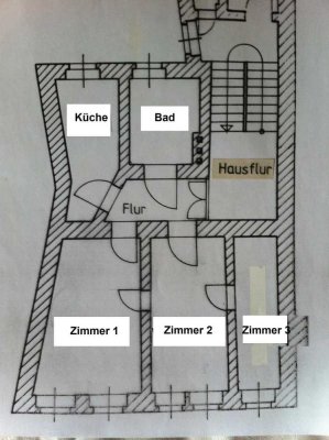 Helle 3-Zimmer Wohnung im 3. OG in Halle (Saale) - Nördliche Innenstadt