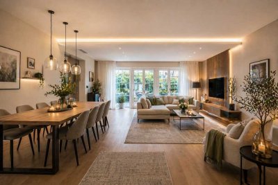 Einfamilienhaus mit knapp 240 m² Wohnfläche möglich - Dachterrasse und Garten vorhanden