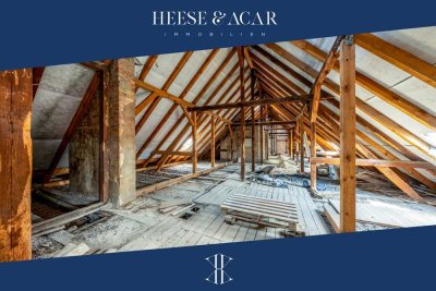 Dachgeschoss Rohling mit Baugenehmigung & Architektenplanung für 4 Maisonette-Wohnungen