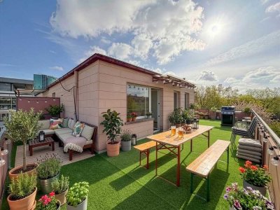Penthouse über den Dächern von Würzburg mit großer umlaufender Terrasse