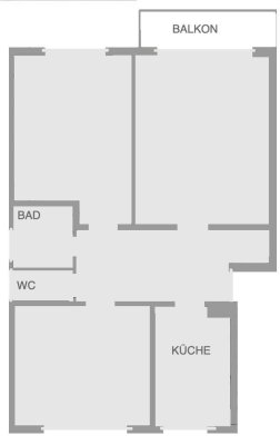 3-Zimmer-Wohnung mit Balkon in Wienburg