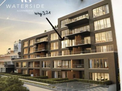 Hochwertige 3,5-Zimmer-Wohnung am Wöhrder See mit EBK und Balkon