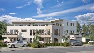 Penthouse mit großer Dachterrasse und Bergblick in Happing zu vermieten