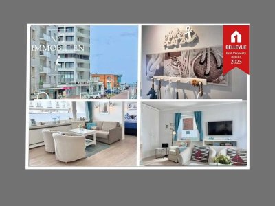 Beste Lage, 2 Zimmer Ferienwhg. m. 2 Südblk., Garage, Meerblick