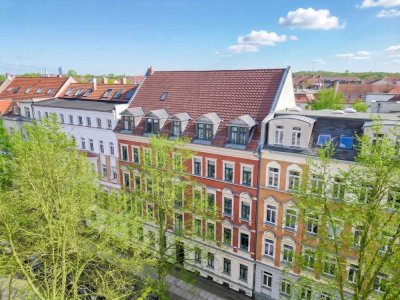 Attraktive 3-Raum-Maisonettewohnung mit Balkon in Leipzig-Schleussig