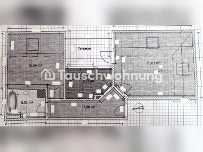Tauschwohnung: Wunderschöne Dachgeschosswohnung mit Dachterrasse