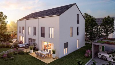 Neubau Plusenergiehaus! Mit Wärmepumpe, Photovoltaikanlage, Carport und Außenanlagen!