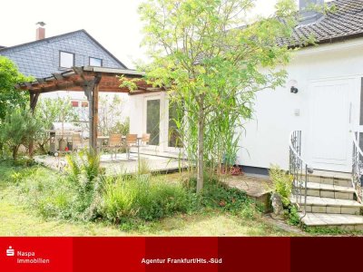 Nieder-Erlenbach! Freistehendes Haus mit freier Einliegerwohnung auf 700m² Grundstück.