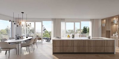 Exklusives Penthouse mit 153,45 m² – Ihr  
Rückzugsort über den Dächern von Kissing!