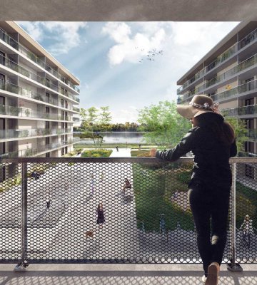 Familienwohnung mit Balkon und Ausblick- Ihr Zuhause am Wasser
