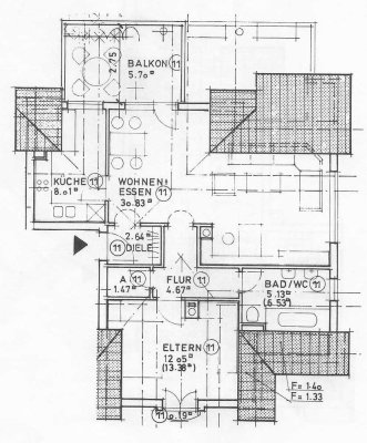 Schöne 2,5-Zimmer-Dachgeschosswohnung mit EBK in Pforzheim