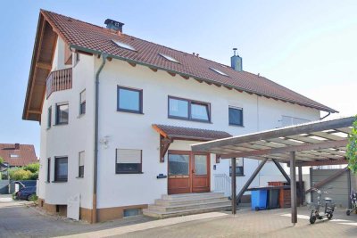 Charmante 2ZKB-Dachgeschoss-Wohnung mit 61 qm, Loggia, Kellerraum und Stellplatz in ruhiger Wohnlage