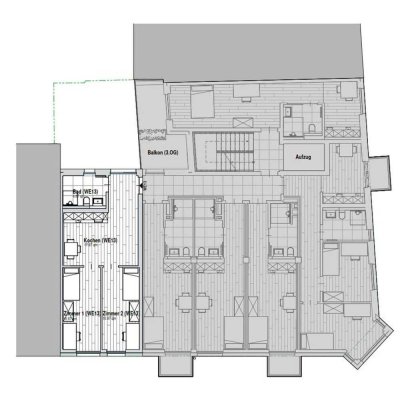 WE13 All-inclusive-Miete: exklusiver vollmöblierter Neubau, 2-Zi-Wohnung mit Einbauküche