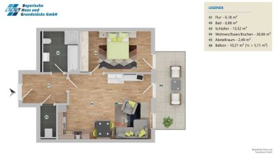 -NEUBAUPROJEKT- Moderne 2-Zimmer-Etagenwohnung in toller Lage von Winzer!