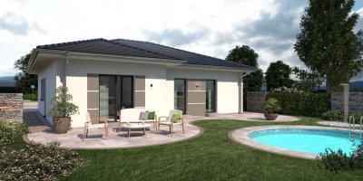 Modernes Traumhaus auf einer Ebene - effizient, wohngesund & individuell für Sie gebaut.