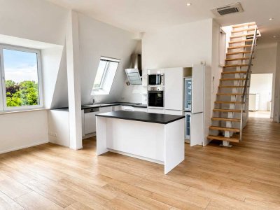 3,5-Zimmer-Penthouse mit eigenem Fahrstuhl, Loggia und Dachterrasse in Halensee