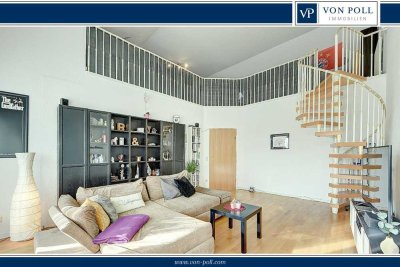 * Individuelle lichtdurchflutete Maisonette-Wohnung mit herrlichem Weitblick *
