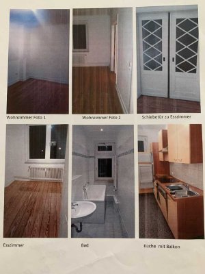 Gemütliche 3-Zi-Wohnung, Balkon, Ebk, VB, Dielenboden, Keller, Garage
