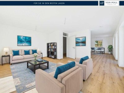 Licht, Luft & Luxus : Traumhafte 3-Zi.-Neubauwohnung mit Dachterrasse & Balkon - Erstbezug